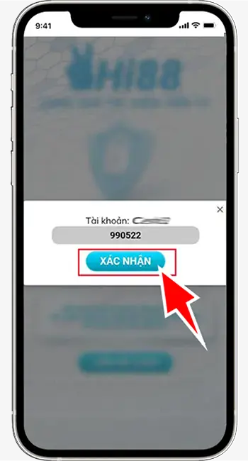 Bước 4: Nhập mã xác nhận được gửi đến Mail liên kết tài khoản » Click xác nhận